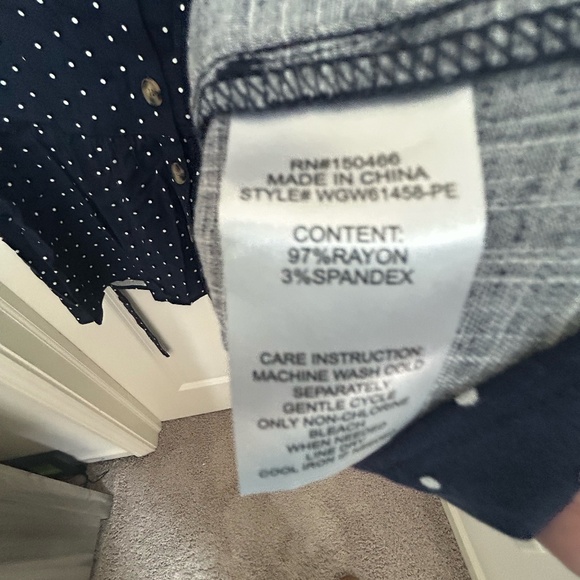 Market & Spruce NWT Petite Navy Button Front Dress - Picture 10 of 10